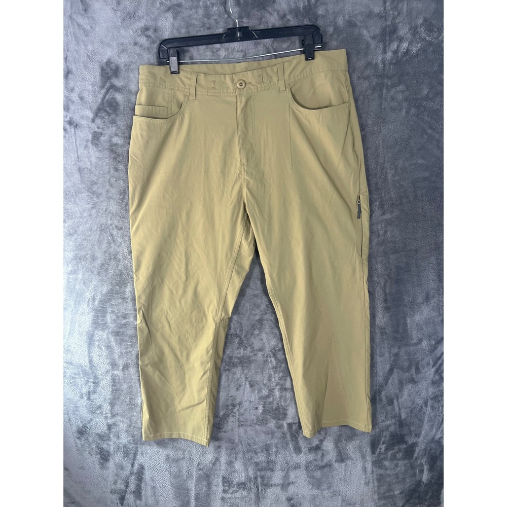 AFTCO American Fishing Tackle Co Mens 36 Khaki Tan Technical Fishing Pants